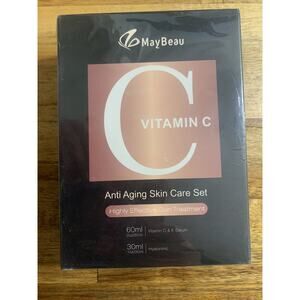 NEW SEALED MayBeau Vitamin C Set Of 2 Anti-aging Facial Serums